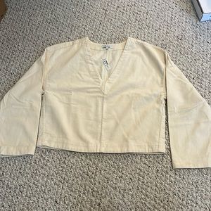 Madewell cropped corduroy long sleeve